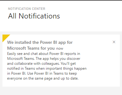 Notificação de interface